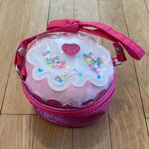 Pink Glitter Girls Cupcake Purse
